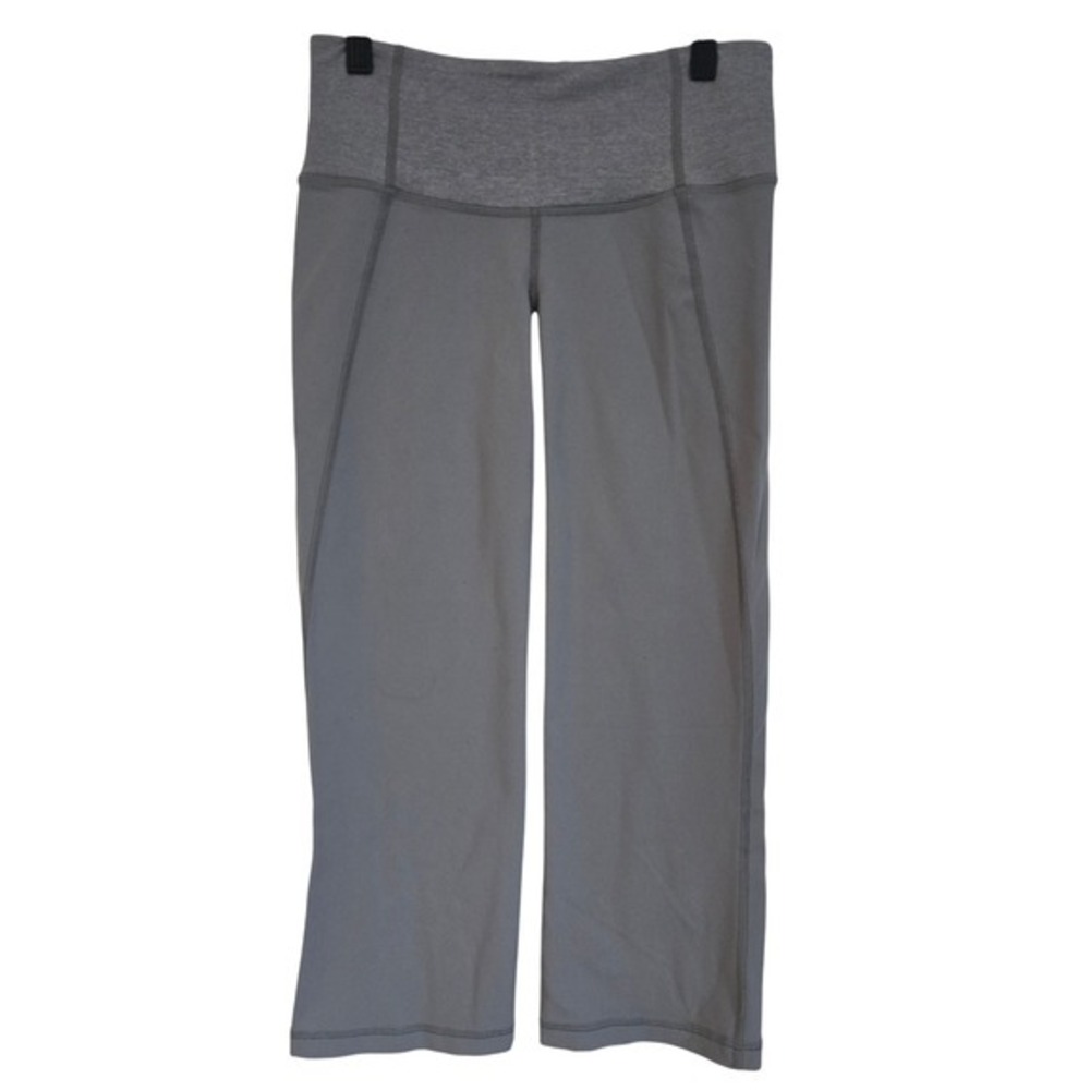 Lululemon Gray Capris Cropped Pants Athletic Workout Yoga Size 4